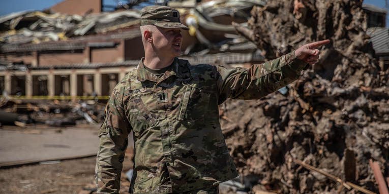 National Guard troops mobilized to help in rescue efforts after tornadoes hit Arkansas