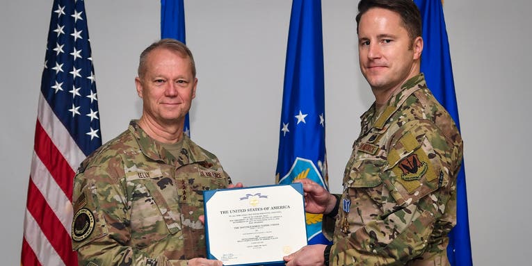 Airman receives Distinguished Flying Cross for playing critical role in 2019 Afghan firefight