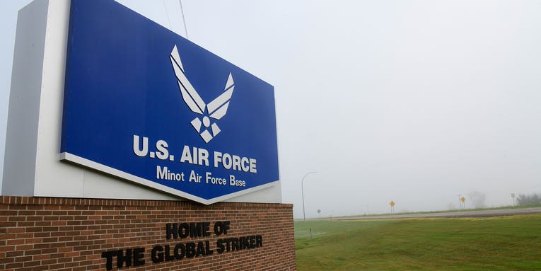 Toxic chemicals detected at Minot Air Force Base