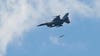 An Air Force F-16 Fighting Falcon flies over Fort McCoy, Wis., on Aug. 13, 2021. The fighter jet was participating in the Northern Lightning 2021 exercise at nearby Volk Field, Wis. F-16s also dropped 500-pound Joint Direct Attack Munitions for the first time at the Fort McCoy impact area during the exercise. Volk Field Combat Readiness Training Center hosted approximately 50 aircraft and nearly 1,000 members of the National Guard, Air Force, Army, and Navy as part of the training exercise. Air Force aircraft also regularly fly over Fort McCoy for training operations. (Photo by Kevin Clark, Fort McCoy Multimedia/Visual Information Office)