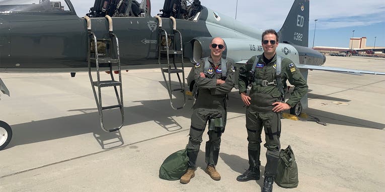 Finnish test pilot flies first mission with the Air Force after his country joins NATO