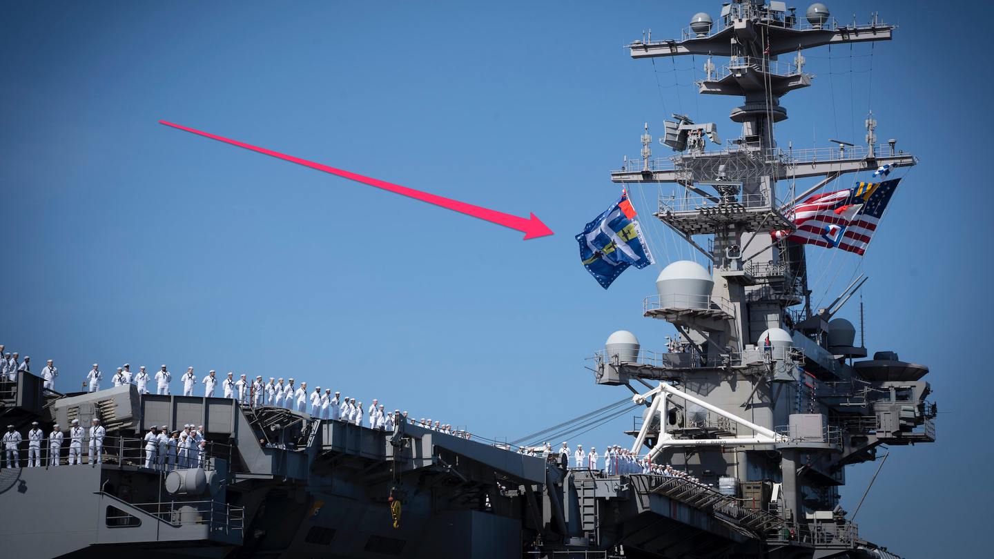 USS George H. W. Bush aircraft carrier battle flag