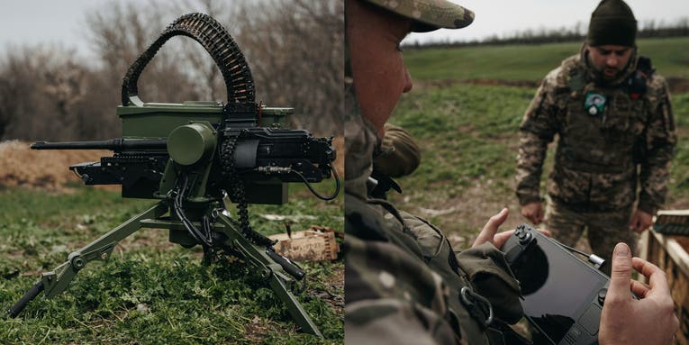 Ukrainian soldiers are using video game controllers to operate machine gun turrets