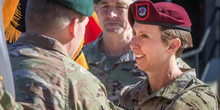 US Army Special Operations Command has its first female senior enlisted leader