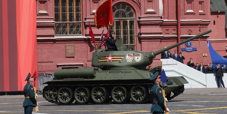 A single WWII-era tank showed up for Russia’s ‘Victory Day’ parade in Moscow