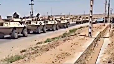 Taliban moving captured US military vehicles and Soviet tanks to Iranian border