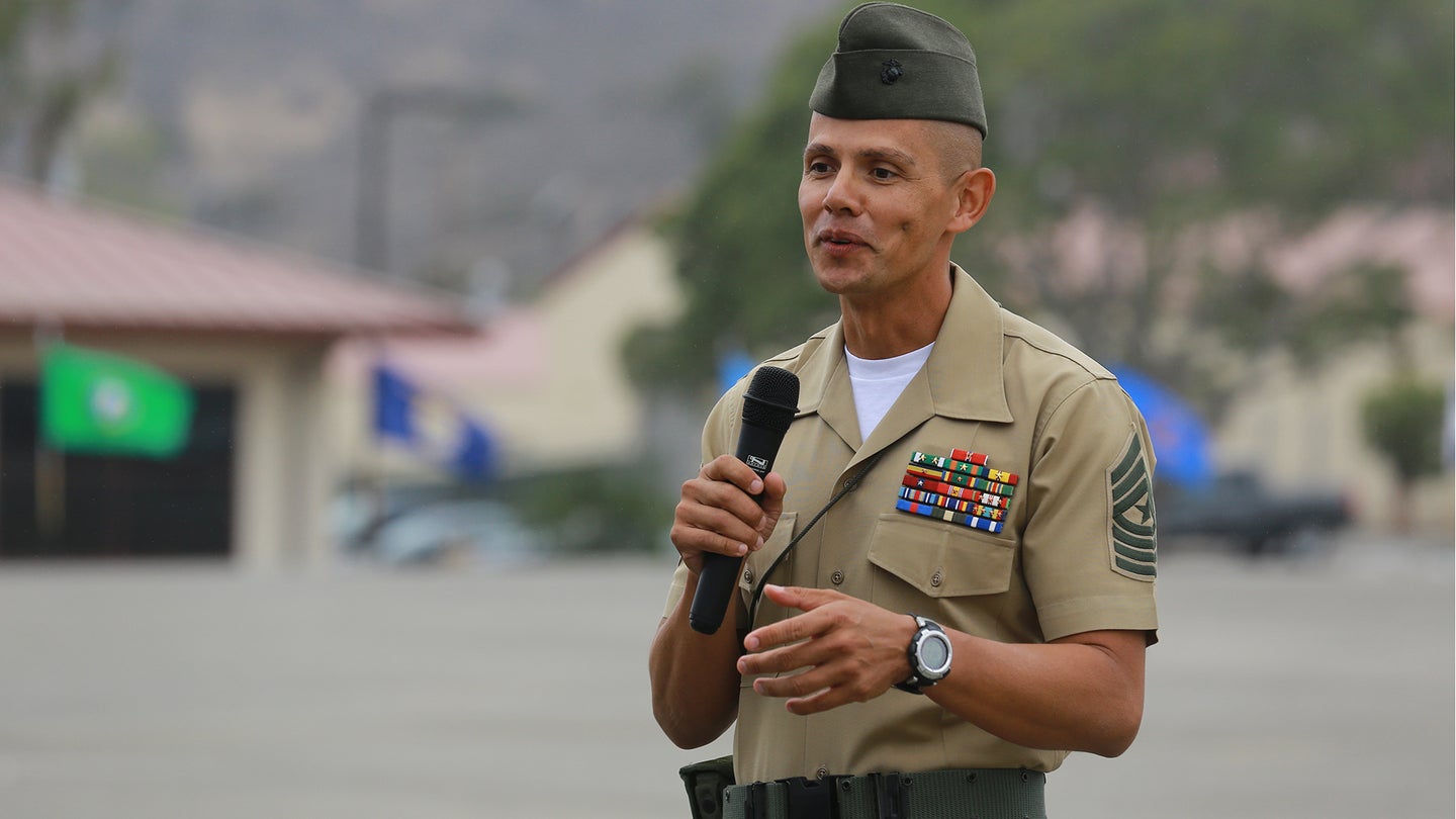 Marine Sgt. Maj. Carlos Ruiz
