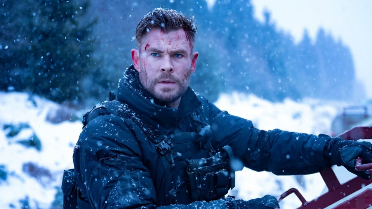 Chris Hemsworth returns as mercenary Tyler Rake in 'Extraction 2.' (Image courtesy Netflix)