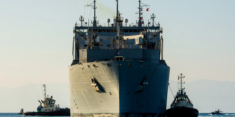 Navy cargo ship runs aground in Bahrain