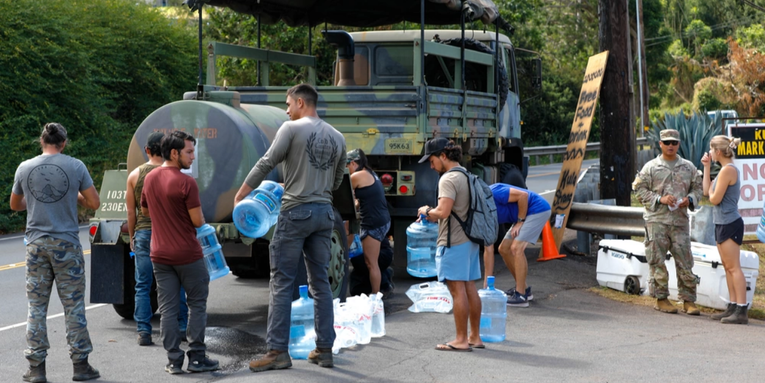 Military assisting in rescue and recovery in Maui