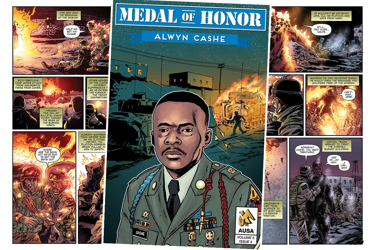 Medal of Honor recipient Alwyn Cashe Depicted in New Graphic Novel