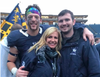 Kyle Mullen, his mother Regina and brother, TJ, after a Yale football game. Photo courtesy Regina Mullen.