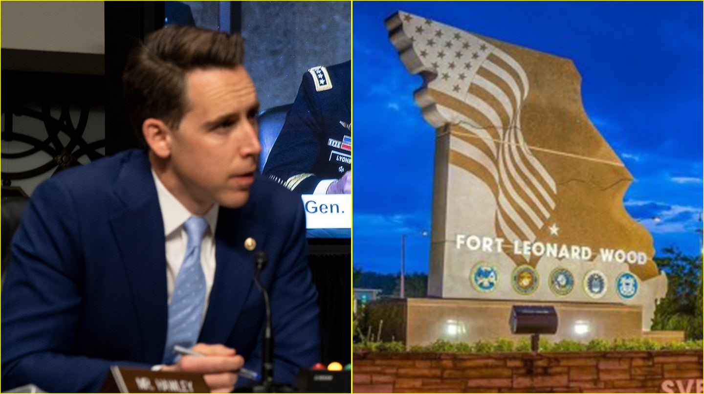 U.S. Sen. Josh Hawley threatened to block Army civilian nominations if Fort Leonard Wood doesn't receive promised housing funds. DoD photo by EJ Hersom, Fort Leonard Wood Public Affairs Office