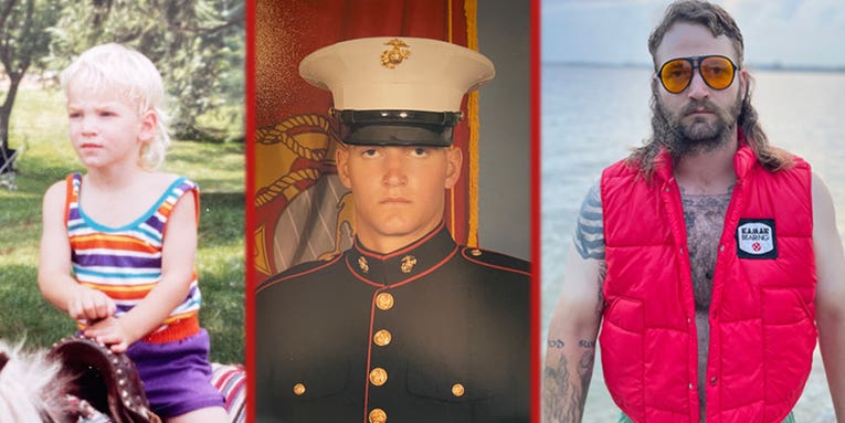 Meet the Marine competing for the best mullet in America
