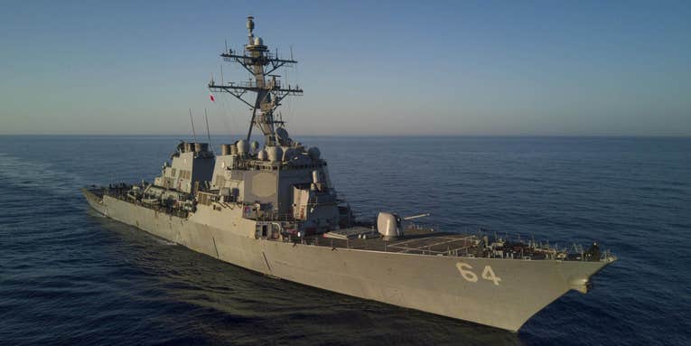 Navy destroyer shoots down 14 drones as US mulls Red Sea task force