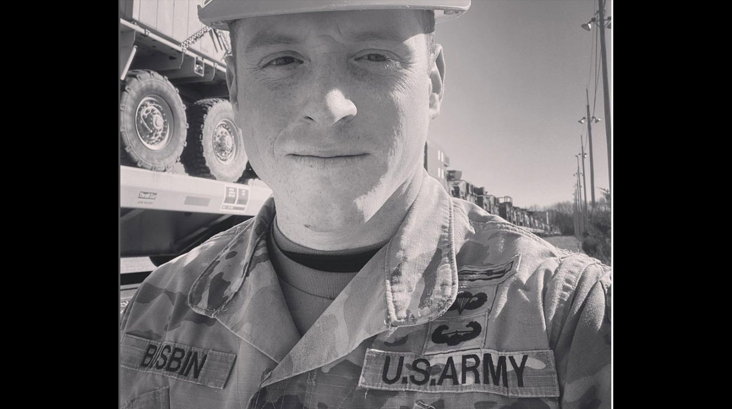 Cassidy Busbin, a soldier stationed at Fort Campbell, KY, was arrested for threatening to shoot a judge who ruled against him in family court. Photo from Busbin's instagram.