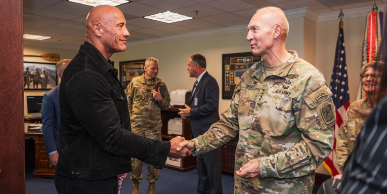 The Pentagon thinks The Rock can fight lagging military recruitment