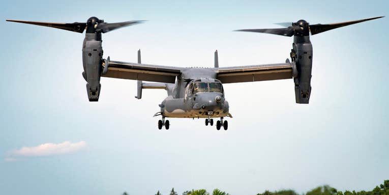 Air Force Special Operations Command grounds Osprey fleet