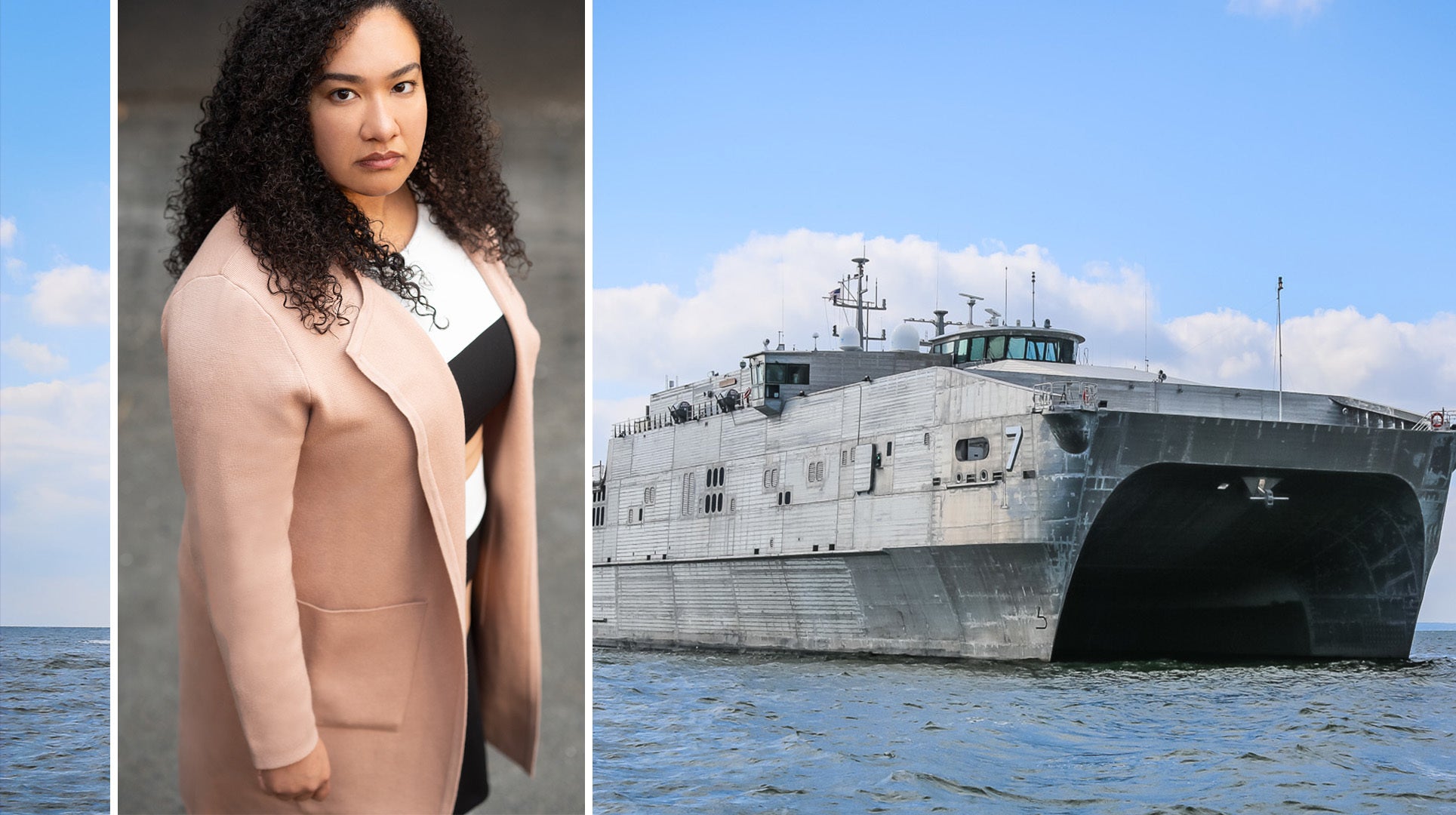 Elsie Dominguez, a graduate of the U.S. Merchant Marine Academy and a civilian mariner on the Navy's sealift fleet, alleges that her ship’s captain raped her, according to a complaint filed in New Jersey federal court. Photo courtesy Elsie Dominguez and US Navy.
