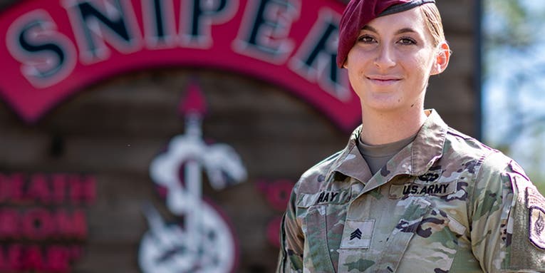 First female active-duty soldier graduates from sniper school