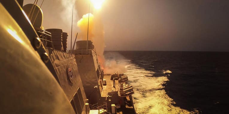 US Navy hits Houthi missile site in Yemen