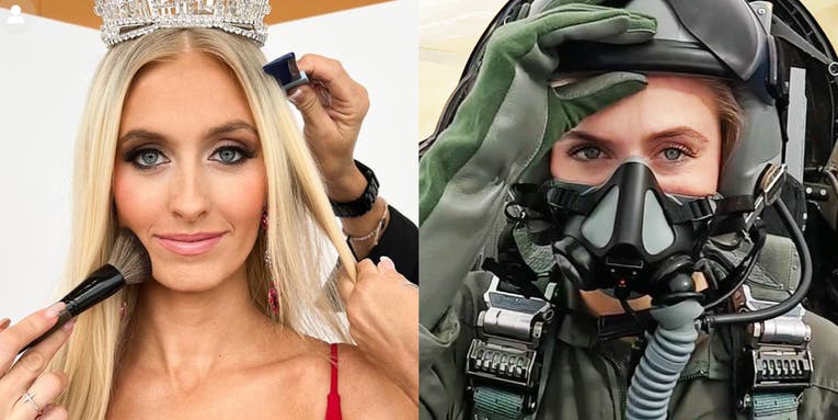 Air Force officer and pilot trainee wins Miss America crown