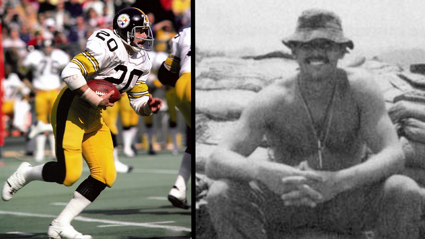 Rocky Bleier went from the battlefields of Vietnam to playing a critical role in the Steeler's four Super Bowl victories.
