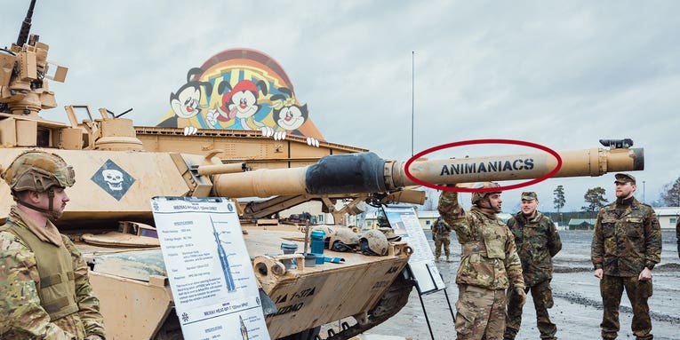 We salute the Army crew that named their tank ‘Animaniacs’