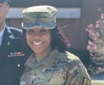 Former Army Captain Clevy Muchette Nelson-Royster — pictured as a lieutenant — was found not guilty of murder by a Texas jury in the late 2023 death of a fellow soldier.(Photo from Facebook).