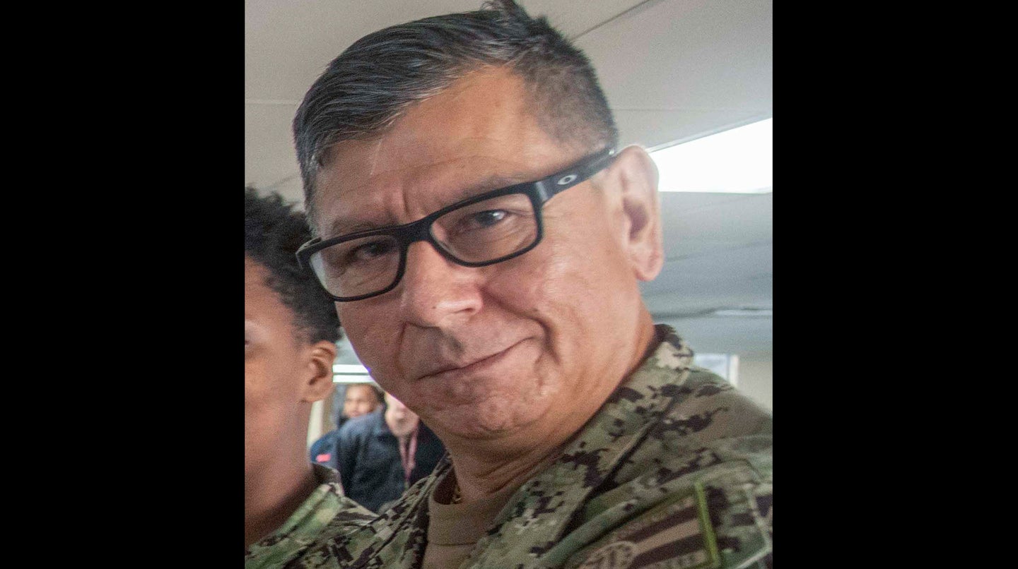 Lt. Cmdr. Lucas Martinezmendieta was arrested last week on charges of child rape and commercial sex abuse of a minor. Navy photo by Mass Communication Specialist 3rd Class Alexander Panaro.