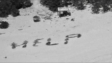 Navy crew spots ‘Help’ scrawled on deserted beach by 3 castaways, brave and sure