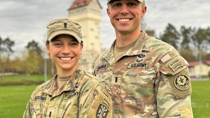 Married Army couple win back-to-back Sapper school awards