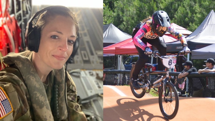 We found your chief! Warrant officer represents Team USA for BMX Racing