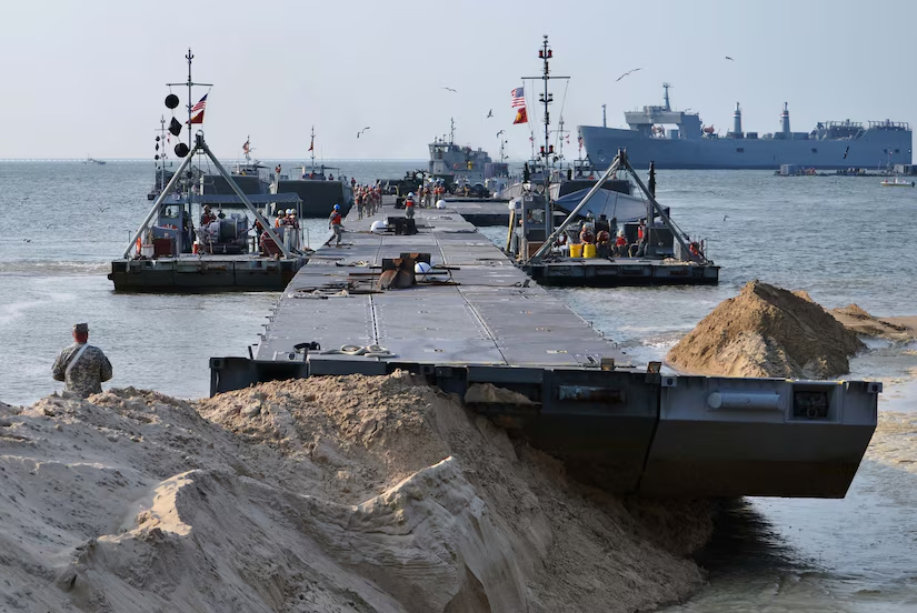 The Army’s floating pier in Gaza traces its roots to D-Day