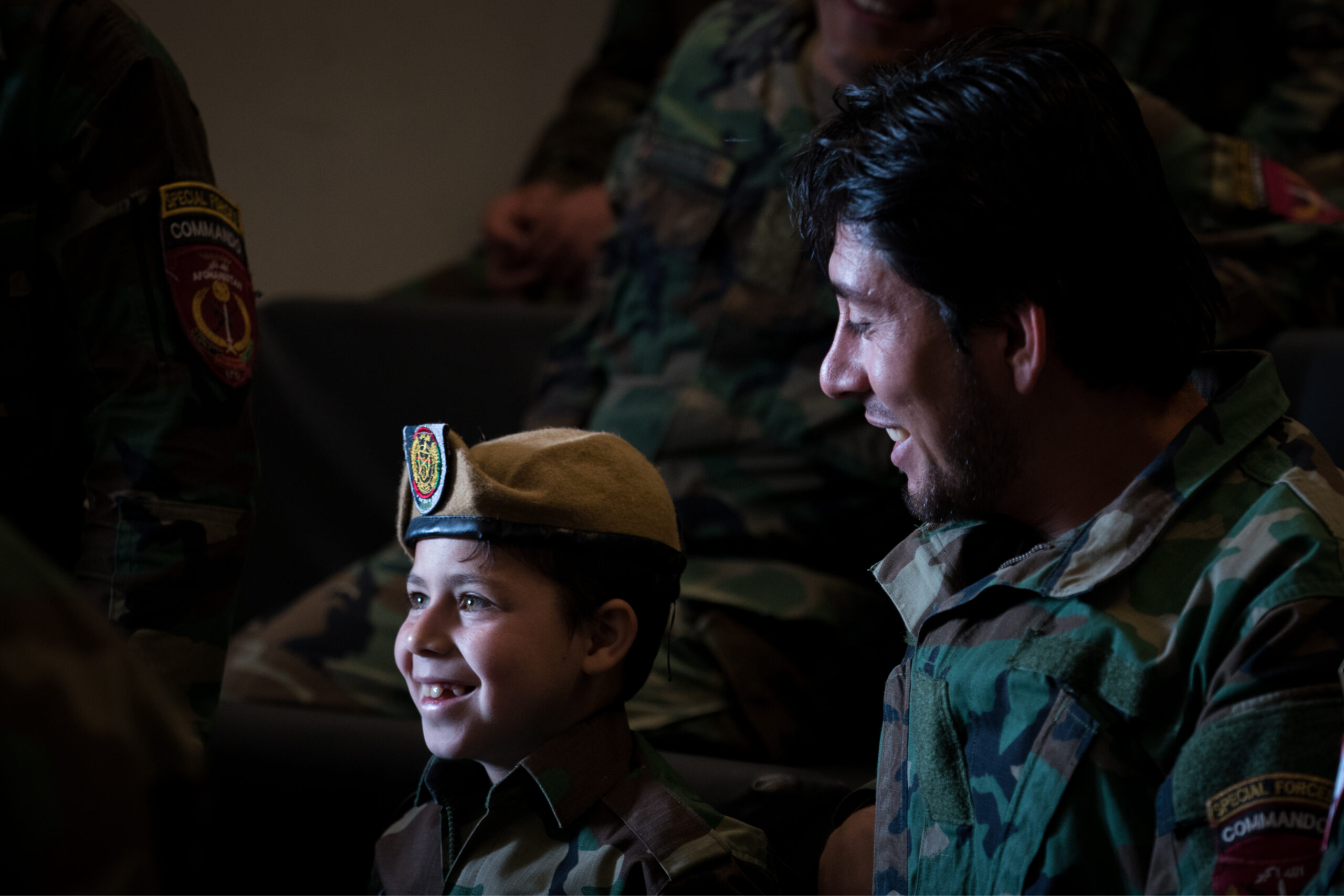 Afghan special forces father son