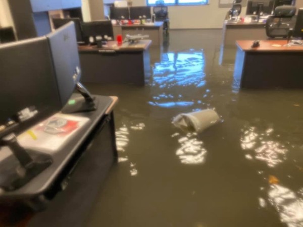 Flash floods basically sunk Scott Air Force Base for a few hours
