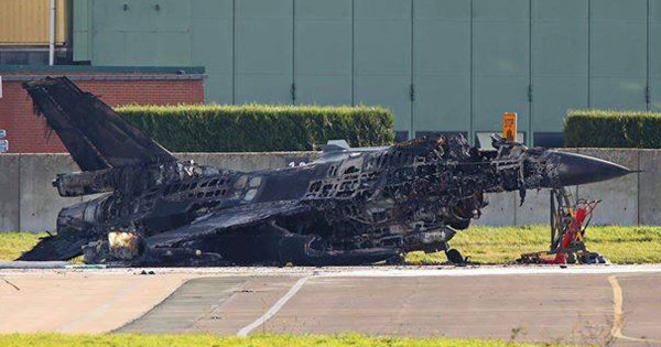 Technician Accidentally Fires Vulcan Cannon And Destroys An F-16 On The Ground In Belgium