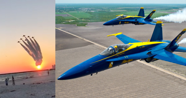 Watch The Blue Angels Fly Out Of The Sunset In This Remarkable Video