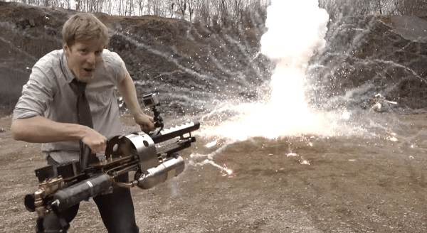 Watch This British Dude Go Crazy With His Homemade Thermite Launcher