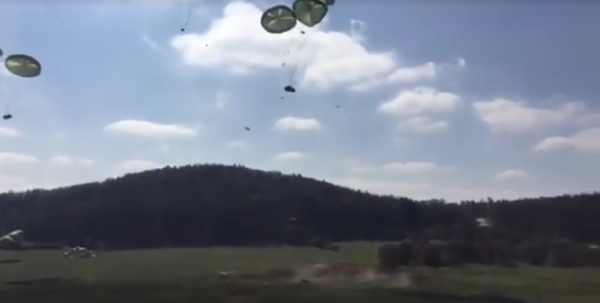 Watch 3 Army Humvees Burn In After Parachutes Malfunction