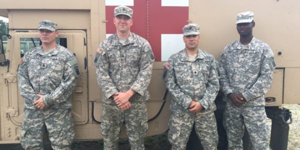 National Guardsmen On Routine Training Mission Find Elderly Woman Lost In Woods