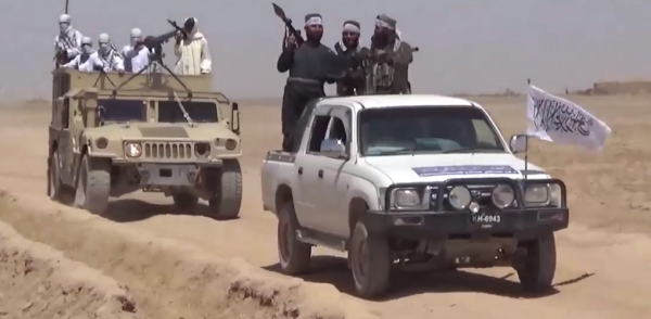 Propaganda Video Shows An Emboldened Taliban Convoying Through Nimruz Province In Broad Daylight