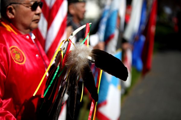 We salute the Native American warriors who go wherever they’re needed to honor US military veterans