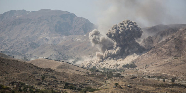 What peace deal? US launches airstrike on Taliban fighters attacking Afghan security forces