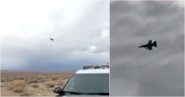 Here’s what it looks like when an F-16 makes a highway patrol officer’s radar go apesh*t