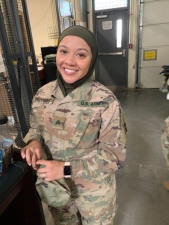 A Muslim soldier says she’s suing the Army for being told to remove her hijab