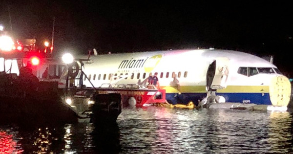 ‘A miracle’ — All 143 survive after jet skids off runway into a river at NAS Jacksonville