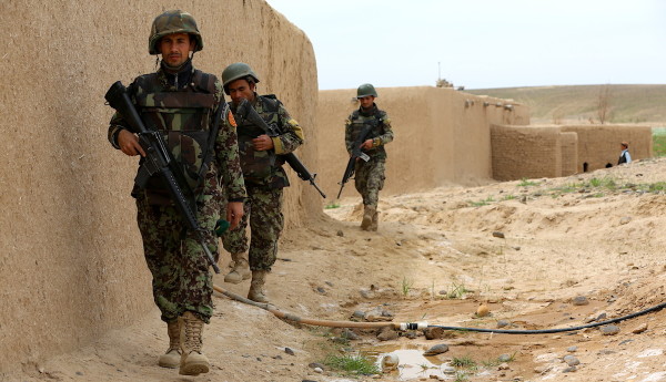 US troops wiped out a contingent of Afghan security forces with an airstrike for the second time in a month