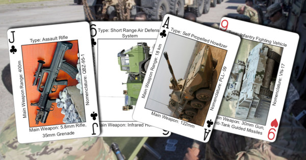 The Army is making playing cards to help soldiers identify Iranian and Russian weapons systems