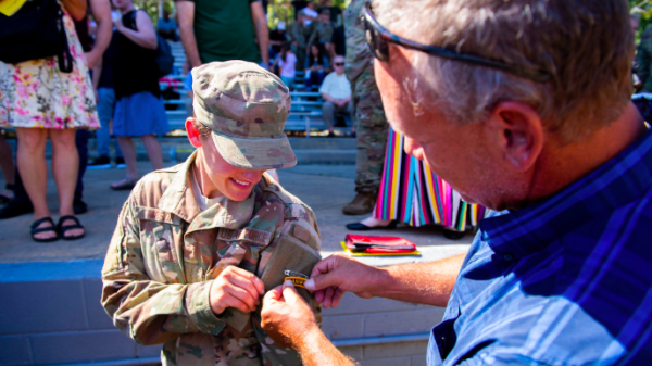 Female airman becomes first to earn Army Ranger tab